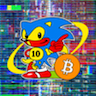 Logo of Sonic Hedgehog- Mascot of Bitcoin