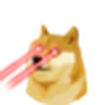 Logo of Laser Eyed Doge