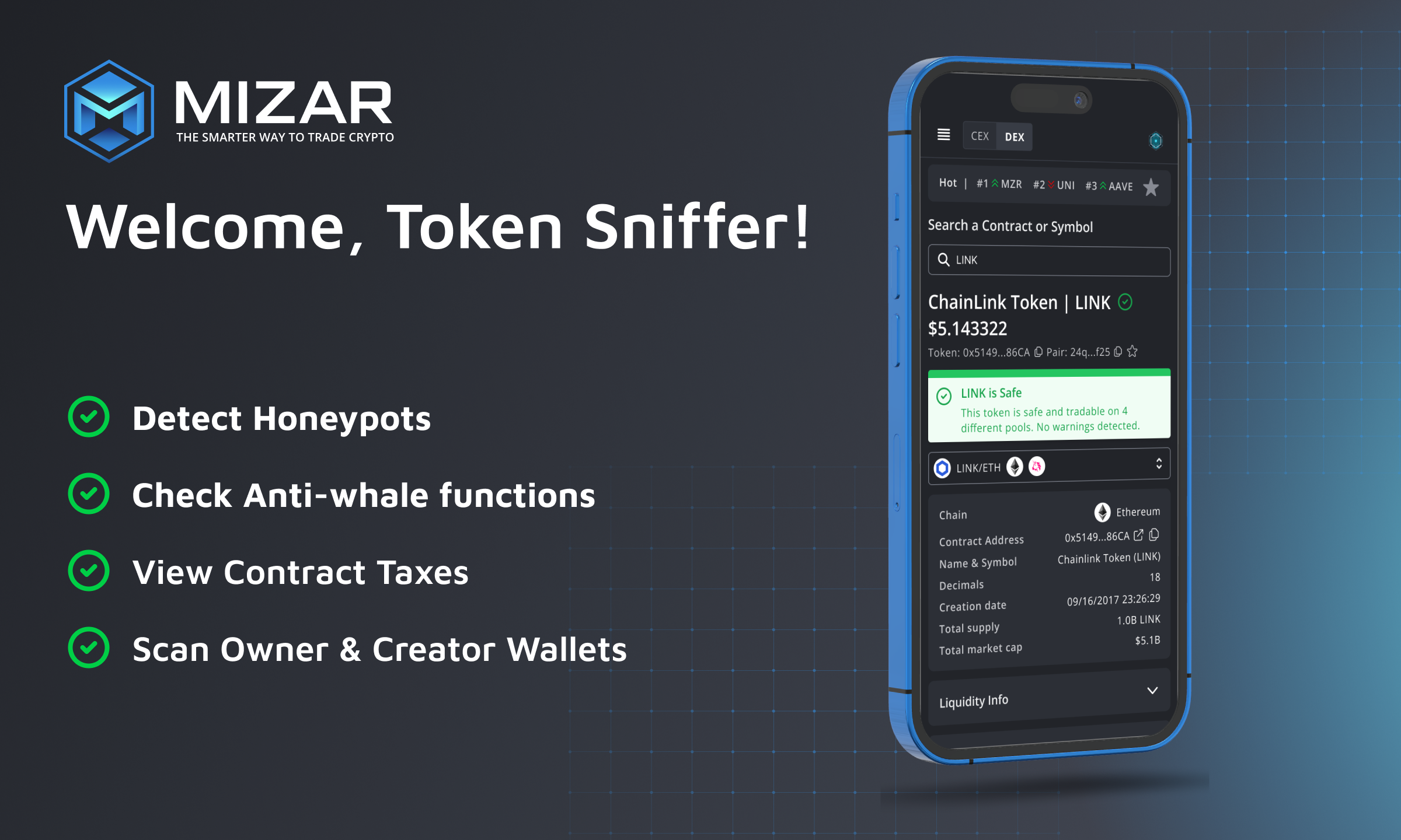 We're happy to announce that the Token Sniffer has been released